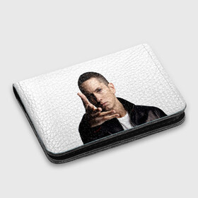 Картхолдер с принтом с принтом Eminem в Тюмени, натуральная матовая кожа | размер 7,3 х 10 см; кардхолдер имеет 4 кармана для карт; | eminem | music | rap | usa | музыка | рэп | сша | эминем