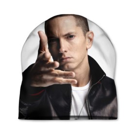 Шапка 3D с принтом Eminem в Тюмени, 100% полиэстер | универсальный размер, печать по всей поверхности изделия | eminem | music | rap | usa | музыка | рэп | сша | эминем