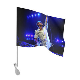 Флаг для автомобиля с принтом Armin Van Buuren в Тюмени, 100% полиэстер | Размер: 30*21 см | armin van buuren | avb | dj | армин ван бюрен