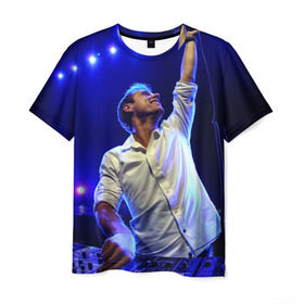 Мужская футболка 3D с принтом Armin Van Buuren в Тюмени, 100% полиэфир | прямой крой, круглый вырез горловины, длина до линии бедер | armin van buuren | avb | dj | армин ван бюрен