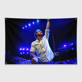 Флаг-баннер с принтом Armin Van Buuren в Тюмени, 100% полиэстер | размер 67 х 109 см, плотность ткани — 95 г/м2; по краям флага есть четыре люверса для крепления | armin van buuren | avb | dj | армин ван бюрен