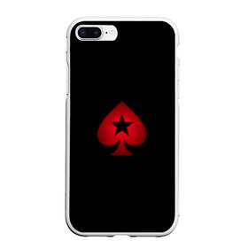 Чехол для iPhone 7Plus/8 Plus матовый с принтом PokerStars в Тюмени, Силикон | Область печати: задняя сторона чехла, без боковых панелей | Тематика изображения на принте: poker | pokerstars | sport