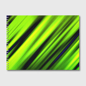 Альбом для рисования с принтом Green fon в Тюмени, 100% бумага
 | матовая бумага, плотность 200 мг. | Тематика изображения на принте: линии | новые | полосы | популярные | прикольные | текстуры