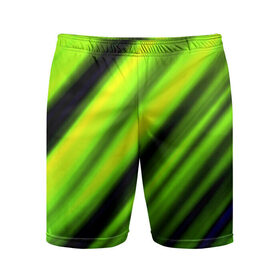 Мужские шорты 3D спортивные с принтом Green fon в Тюмени,  |  | линии | новые | полосы | популярные | прикольные | текстуры