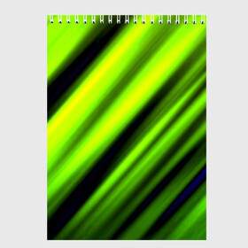 Скетчбук с принтом Green fon в Тюмени, 100% бумага
 | 48 листов, плотность листов — 100 г/м2, плотность картонной обложки — 250 г/м2. Листы скреплены сверху удобной пружинной спиралью | Тематика изображения на принте: линии | новые | полосы | популярные | прикольные | текстуры