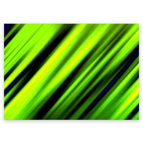 Поздравительная открытка с принтом Green fon в Тюмени, 100% бумага | плотность бумаги 280 г/м2, матовая, на обратной стороне линовка и место для марки
 | Тематика изображения на принте: линии | новые | полосы | популярные | прикольные | текстуры