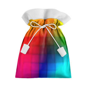 Подарочный 3D мешок с принтом Кубики в Тюмени, 100% полиэстер | Размер: 29*39 см | Тематика изображения на принте: градиент | разноцветный | цвета | яркий