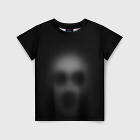 Детская футболка 3D с принтом Призрак в Тюмени, 100% гипоаллергенный полиэфир | прямой крой, круглый вырез горловины, длина до линии бедер, чуть спущенное плечо, ткань немного тянется | привидение | призрак | хелоуин