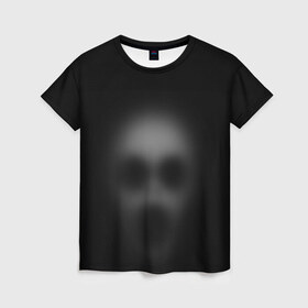 Женская футболка 3D с принтом Призрак в Тюмени, 100% полиэфир ( синтетическое хлопкоподобное полотно) | прямой крой, круглый вырез горловины, длина до линии бедер | привидение | призрак | хелоуин