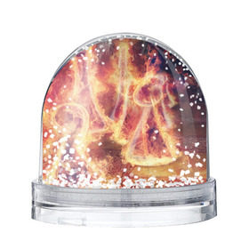 Снежный шар с принтом Фигуры из пламени в Тюмени, Пластик | Изображение внутри шара печатается на глянцевой фотобумаге с двух сторон | Тематика изображения на принте: пламя