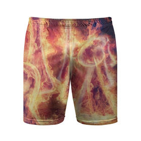 Мужские шорты 3D спортивные с принтом Фигуры из пламени в Тюмени,  |  | Тематика изображения на принте: пламя