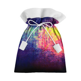 Подарочный 3D мешок с принтом Штрихи(потертости) в Тюмени, 100% полиэстер | Размер: 29*39 см | Тематика изображения на принте: rainbow | краска | прикольные | радуга | текстуры | штрихи