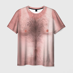 Мужская футболка 3D с принтом Загорелый торс в Тюмени, 100% полиэфир | прямой крой, круглый вырез горловины, длина до линии бедер | загар | мужчина | тело | торс