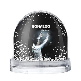 Снежный шар с принтом RONALDO the best в Тюмени, Пластик | Изображение внутри шара печатается на глянцевой фотобумаге с двух сторон | real madrid | ronaldo | реал | роналдо | футбол