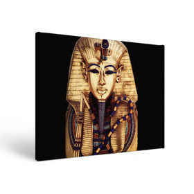 Холст прямоугольный с принтом Хатшепсут в Тюмени, 100% ПВХ |  | египет | женщина | золото | маска | фараон египта | хатшепсут