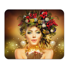 Коврик прямоугольный с принтом Чудо девушка в Тюмени, натуральный каучук | размер 230 х 185 мм; запечатка лицевой стороны | волшебница | волшебство | звезды | новый год | подарки | празник | фея | чудо девушка