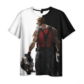 Мужская футболка 3D с принтом Duke Nukem в Тюмени, 100% полиэфир | прямой крой, круглый вырез горловины, длина до линии бедер | forever | дюк нюкем | игра