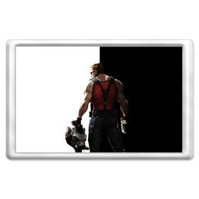 Магнит 45*70 с принтом Duke Nukem в Тюмени, Пластик | Размер: 78*52 мм; Размер печати: 70*45 | Тематика изображения на принте: forever | дюк нюкем | игра