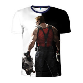 Мужская футболка 3D спортивная с принтом Duke Nukem в Тюмени, 100% полиэстер с улучшенными характеристиками | приталенный силуэт, круглая горловина, широкие плечи, сужается к линии бедра | forever | дюк нюкем | игра