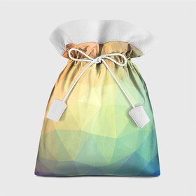 Подарочный 3D мешок с принтом Polygonal в Тюмени, 100% полиэстер | Размер: 29*39 см | polygonal | краски | многоугольник | полигональный | радуга | цвет