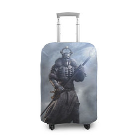 Чехол для чемодана 3D с принтом Дикий Гон в Тюмени, 86% полиэфир, 14% спандекс | двустороннее нанесение принта, прорези для ручек и колес | gerald | wild hunt | witcher | ведьмак | геральд | дикая охота