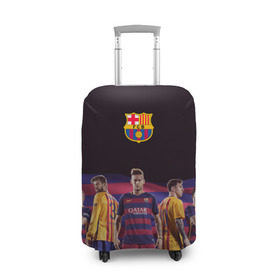 Чехол для чемодана 3D с принтом ФК Барселона в Тюмени, 86% полиэфир, 14% спандекс | двустороннее нанесение принта, прорези для ручек и колес | евро 2016
barca barcelona | иньеста | месси | неймар | пике | суарез