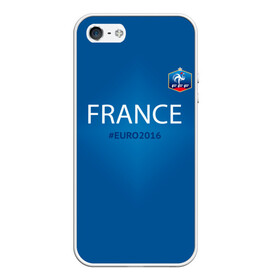 Чехол для iPhone 5/5S матовый с принтом Сборная Франции 2016 в Тюмени, Силикон | Область печати: задняя сторона чехла, без боковых панелей | euro2016 | france | футбол