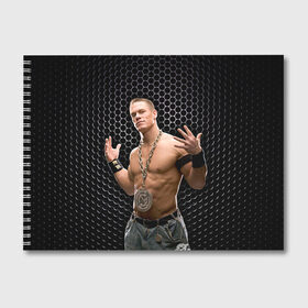 Альбом для рисования с принтом John Cena в Тюмени, 100% бумага
 | матовая бумага, плотность 200 мг. | john cena | wwe чемпион | джон сина
