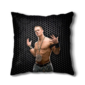 Подушка 3D с принтом John Cena в Тюмени, наволочка – 100% полиэстер, наполнитель – холлофайбер (легкий наполнитель, не вызывает аллергию). | состоит из подушки и наволочки. Наволочка на молнии, легко снимается для стирки | john cena | wwe чемпион | джон сина