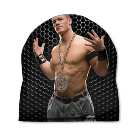 Шапка 3D с принтом John Cena в Тюмени, 100% полиэстер | универсальный размер, печать по всей поверхности изделия | Тематика изображения на принте: john cena | wwe чемпион | джон сина