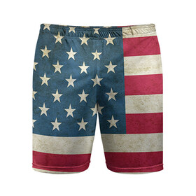 Мужские шорты 3D спортивные с принтом Флаг USA в Тюмени,  |  | Тематика изображения на принте: swag | usa | америка | пафос | свег | свэг | сша | флаг