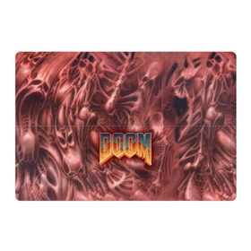 Магнитный плакат 3Х2 с принтом Doom (Classic) в Тюмени, Полимерный материал с магнитным слоем | 6 деталей размером 9*9 см | 90 | олдскул | скелет | череп