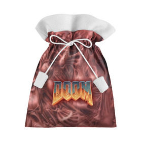 Подарочный 3D мешок с принтом Doom (Classic) в Тюмени, 100% полиэстер | Размер: 29*39 см | 90 | олдскул | скелет | череп