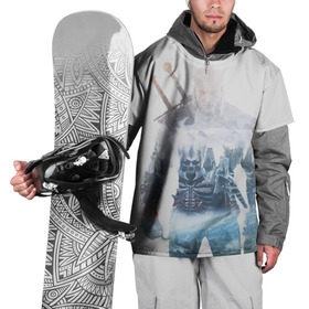 Накидка на куртку 3D с принтом Геральт Охота в Тюмени, 100% полиэстер |  | gerald | wild hunt | witcher | ведьмак | геральд | дикая охота