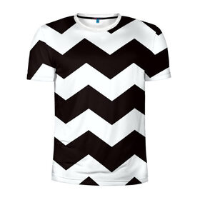 Мужская футболка 3D спортивная с принтом Полосы в Тюмени, 100% полиэстер с улучшенными характеристиками | приталенный силуэт, круглая горловина, широкие плечи, сужается к линии бедра | new | арт | гранж | краска | полосы | прикольные | чернобелые