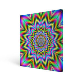 Холст квадратный с принтом Красочная иллюзия в Тюмени, 100% ПВХ |  | гипноз | движение | красочный фон | обман зрения | оптическая иллюзия | погружение | текстура | фокус