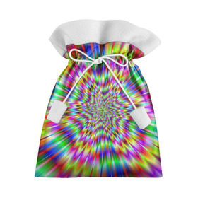 Подарочный 3D мешок с принтом Спектральная иллюзия в Тюмени, 100% полиэстер | Размер: 29*39 см | Тематика изображения на принте: взрыв | гипноз | движение | краски | красочный фон | обман зрения | оптическая иллюзия | погружение | текстура | фокус | цветовой спектр