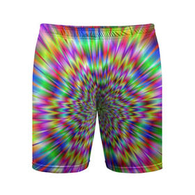Мужские шорты 3D спортивные с принтом Спектральная иллюзия в Тюмени,  |  | взрыв | гипноз | движение | краски | красочный фон | обман зрения | оптическая иллюзия | погружение | текстура | фокус | цветовой спектр