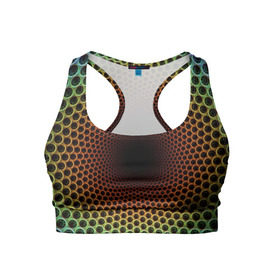 Женский спортивный топ 3D с принтом Погружение в бездну в Тюмени, 82% полиэстер, 18% спандекс Ткань безопасна для здоровья, позволяет коже дышать, не мнется и не растягивается |  | гипноз | движение | обман зрения | оптическая иллюзия | погружение | текстура | фокус