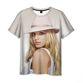 Мужская футболка 3D с принтом Бритни Спирс в Тюмени, 100% полиэфир | прямой крой, круглый вырез горловины, длина до линии бедер | бритни спирс