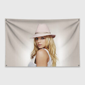 Флаг-баннер с принтом Бритни Спирс в Тюмени, 100% полиэстер | размер 67 х 109 см, плотность ткани — 95 г/м2; по краям флага есть четыре люверса для крепления | Тематика изображения на принте: бритни спирс