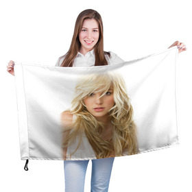 Флаг 3D с принтом Бритни Спирс в Тюмени, 100% полиэстер | плотность ткани — 95 г/м2, размер — 67 х 109 см. Принт наносится с одной стороны | britney spears | американская поп певица | бритни спирс