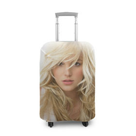 Чехол для чемодана 3D с принтом Бритни Спирс в Тюмени, 86% полиэфир, 14% спандекс | двустороннее нанесение принта, прорези для ручек и колес | Тематика изображения на принте: britney spears | американская поп певица | бритни спирс