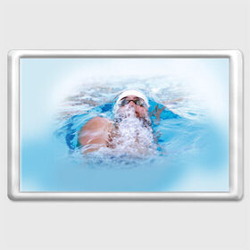 Магнит 45*70 с принтом Michael Phelps в Тюмени, Пластик | Размер: 78*52 мм; Размер печати: 70*45 | Тематика изображения на принте: 