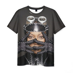 Мужская футболка 3D с принтом Наоми Кэмпбелл в Тюмени, 100% полиэфир | прямой крой, круглый вырез горловины, длина до линии бедер | naomi campbell | актриса | британская | наоми кэмпбелл | певица афроямайское | происхождение | супермодель