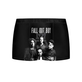 Мужские трусы 3D с принтом Группа Fall out boy в Тюмени, 50% хлопок, 50% полиэстер | классическая посадка, на поясе мягкая тканевая резинка | Тематика изображения на принте: fall out boy