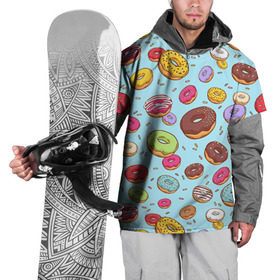Накидка на куртку 3D с принтом Пончики Пончики в Тюмени, 100% полиэстер |  | Тематика изображения на принте: пончик