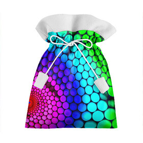 Подарочный 3D мешок с принтом Шарики в Тюмени, 100% полиэстер | Размер: 29*39 см | Тематика изображения на принте: круги | цветные | шарики