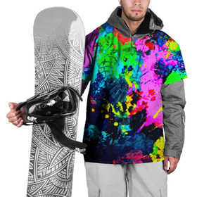 Накидка на куртку 3D с принтом Пятна краски в Тюмени, 100% полиэстер |  | Тематика изображения на принте: гранж | краска | новые | прикольные | текстуры | цветные