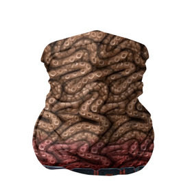 Бандана-труба 3D с принтом Doom (щупальца) в Тюмени, 100% полиэстер, ткань с особыми свойствами — Activecool | плотность 150‒180 г/м2; хорошо тянется, но сохраняет форму | извилины | мозги | осьминог